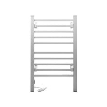 Load image into Gallery viewer, Devanti Electric Heated Towel Rail Rails Warmer Rack Aluminium 10 Bars