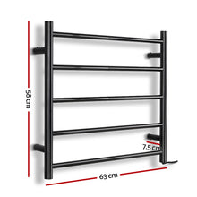 Load image into Gallery viewer, Devanti Heated Towel Rail Electric Warmer Heater Rails Holder Rack Wall Mounted