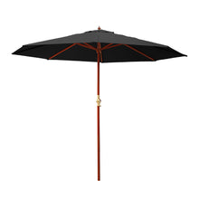 Load image into Gallery viewer, Instahut Outdoor Umbrella 3M with Pole Cantilever Stand Black
