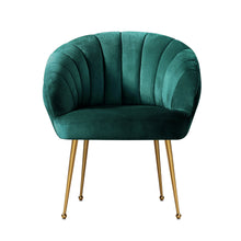 Load image into Gallery viewer, Artiss Armchair Lounge Chair Accent Armchair Velvet Green
