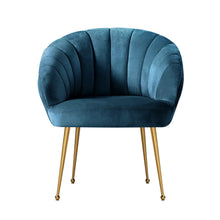 Load image into Gallery viewer, Artiss Armchair Lounge Chair Armchair Accent Navy Blue Velvet