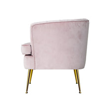 Load image into Gallery viewer, Artiss Armchair Lounge Chair Accent Armchair Velvet Pink