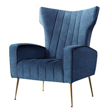 Load image into Gallery viewer, Artiss Armchair Lounge Accent Chair Armchair Velvet Navy Blue