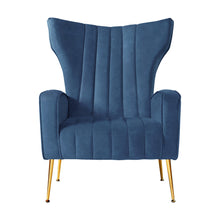 Load image into Gallery viewer, Artiss Armchair Lounge Accent Chair Armchair Velvet Navy Blue