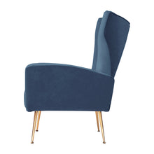 Load image into Gallery viewer, Artiss Armchair Lounge Accent Chair Armchair Velvet Navy Blue