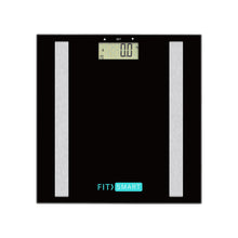 Load image into Gallery viewer, FitSmart Electronic Body Fat Scale Black 7 in 1 Body Analyser LCD Glass Tracker