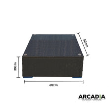 Load image into Gallery viewer, Arcadia Furniture Outdoor Rattan 4 Piece Sofa Lounge Set Home Garden Patio - Oatmeal and Grey