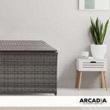 Load image into Gallery viewer, Arcadia Furniture Outdoor Rattan Storage Box Garden Toy Tools Shed UV Resistant - Oatmeal
