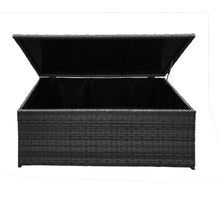 Load image into Gallery viewer, Arcadia Furniture Outdoor Rattan Storage Box Garden Toy Tools Shed UV Resistant - Black