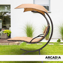Load image into Gallery viewer, Arcadia Furniture Hammock Swing Chair Chaise Lounger Beige Waterproof Outdoor