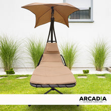 Load image into Gallery viewer, Arcadia Furniture Hammock Swing Chair Chaise Lounger Beige Waterproof Outdoor