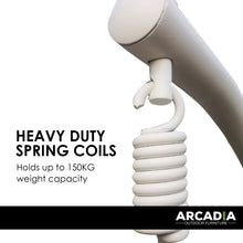 Load image into Gallery viewer, Outdoor Swing Rocking Egg Chair Pod Curved - Brown and Grey by Arcadia