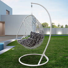 Load image into Gallery viewer, White Outdoor Rocking Egg Chair Swing Lounge Hammock Pod