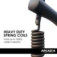 Load image into Gallery viewer, Arcadia Furniture Rocking Egg Chair Outdoor Wicker Rattan Patio Garden Circular - Brown and Grey