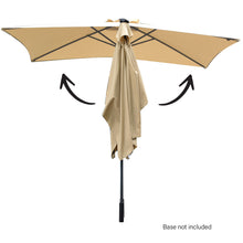 Load image into Gallery viewer, Arcadia Furniture Umbrella 3 Metre Umbrella with Solar LED Lights Garden Yard - Beige