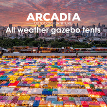 Load image into Gallery viewer, Arcadia Gazebo 3 x 3 Metre Canopy Navy Portable Pop Up Outdoor Beach