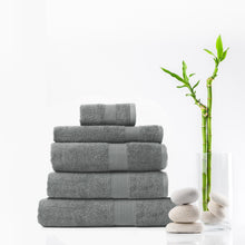 Load image into Gallery viewer, Royal Comfort 5 Piece Cotton Bamboo Towel Set 450GSM Luxurious Absorbent Plush - Charcoal