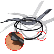 Load image into Gallery viewer, Arcadia Furniture Zero Gravity Portable Foldable Rocking Chair Recliner Lounge - Grey