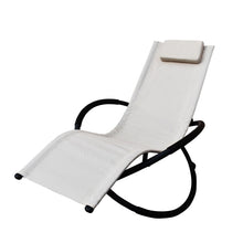 Load image into Gallery viewer, Arcadia Furniture Zero Gravity Portable Foldable Rocking Chair Recliner Lounge - Sand