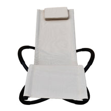 Load image into Gallery viewer, Arcadia Furniture Zero Gravity Portable Foldable Rocking Chair Recliner Lounge - Sand