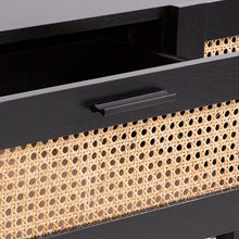 Load image into Gallery viewer, Casa Decor Tulum Rattan Console Table Entry Table Storage Hallway Wood Black