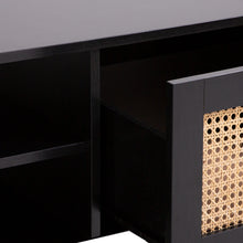 Load image into Gallery viewer, Casa Decor Tulum Rattan Coffee Table Storage Drawer Furniture Wooden Black