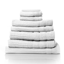 Load image into Gallery viewer, Royal Comfort Eden Egyptian Cotton 600GSM 8 Piece Luxury Bath Towels Set - White