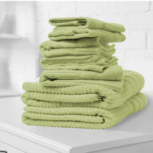 Load image into Gallery viewer, Royal Comfort Eden Egyptian Cotton 600GSM 8 Piece Luxury Bath Towels Set - Spearmint