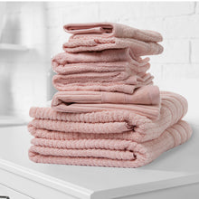 Load image into Gallery viewer, Royal Comfort Eden Egyptian Cotton 600GSM 8 Piece Luxury Bath Towels Set - Blush
