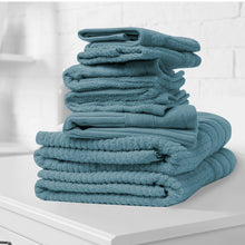 Load image into Gallery viewer, Royal Comfort Eden Egyptian Cotton 600GSM 8 Piece Luxury Bath Towels Set - Turquoise