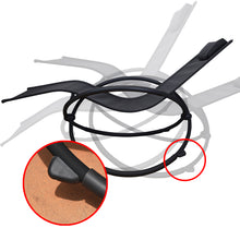 Load image into Gallery viewer, Arcadia Furniture Zero Gravity Portable Foldable Rocking Chair Recliner Lounge - Black