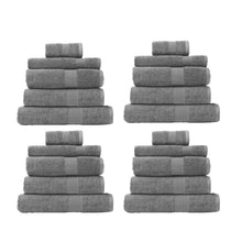Load image into Gallery viewer, Royal Comfort 20 Piece Cotton Bamboo Towel Bundle Set 450GSM Luxurious Absorbent - Charcoal