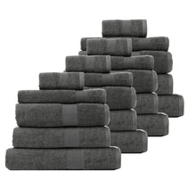 Load image into Gallery viewer, Royal Comfort 20 Piece Cotton Bamboo Towel Bundle Set 450GSM Luxurious Absorbent - Granite