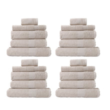 Load image into Gallery viewer, Royal Comfort 20 Piece Cotton Bamboo Towel Bundle Set 450GSM Luxurious Absorbent - Beige