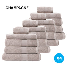 Load image into Gallery viewer, Royal Comfort 20 Piece Cotton Bamboo Towel Bundle Set 450GSM Luxurious Absorbent - Champagne