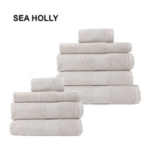 Load image into Gallery viewer, Royal Comfort 9 Piece Cotton Bamboo Towel Bundle Set 450GSM Luxurious Absorbent - Sea Holly