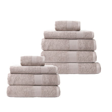 Load image into Gallery viewer, Royal Comfort 9 Piece Cotton Bamboo Towel Bundle Set 450GSM Luxurious Absorbent - Champagne