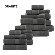 Load image into Gallery viewer, Royal Comfort 18 Piece Cotton Bamboo Towel Bundle Set 450GSM Luxurious Absorbent - Granite