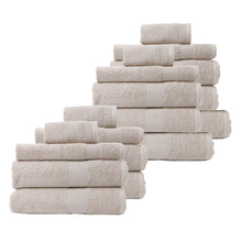 Load image into Gallery viewer, Royal Comfort 18 Piece Cotton Bamboo Towel Bundle Set 450GSM Luxurious Absorbent - Beige