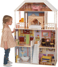 Load image into Gallery viewer, Dollhouse with Furniture for kids 120 x 42 x 14.5 cm (Model 1)