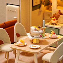 Load image into Gallery viewer, Dollhouse Miniature with Furniture Kit Plus Dust Proof and Music Movement - Comfortable room (1:24 Scale Creative Room Idea)
