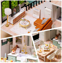 Load image into Gallery viewer, Dollhouse Miniature with Furniture Kit Plus Dust Proof and Music Movement - Comfortable room (1:24 Scale Creative Room Idea)