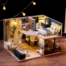 Load image into Gallery viewer, Dollhouse Miniature with Furniture Kit Plus Dust Proof and Music Movement - Cozy time
