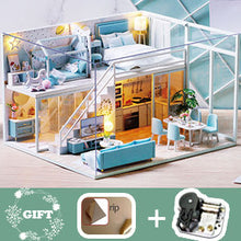 Load image into Gallery viewer, Dollhouse Miniature with Furniture Kit Plus Dust Proof and Music Movement - Poetic Life (1:24 Scale Creative Room Idea)