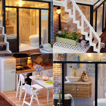 Load image into Gallery viewer, Dollhouse Miniature with Furniture Kit Plus Dust Proof and Music Movement - Valentine's Day Gift Idea