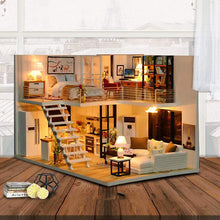 Load image into Gallery viewer, Dollhouse Miniature with Furniture Kit Plus Dust Proof and Music Movement - M9 (1:24 Scale Creative Room Idea)