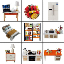 Load image into Gallery viewer, Dollhouse Miniature with Furniture Kit Plus Dust Proof and Music Movement - M9 (1:24 Scale Creative Room Idea)