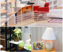 Load image into Gallery viewer, Dollhouse Miniature with Furniture Kit Plus Dust Proof and Music Movement - M9 (1:24 Scale Creative Room Idea)