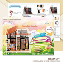 Load image into Gallery viewer, Dollhouse Miniature with Furniture Kit Plus Dust Proof and Music Movement - M10 (1:24 Scale Creative Room Idea)