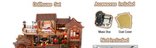 Load image into Gallery viewer, Dollhouse Miniature with Furniture Kit Plus Dust Proof and Music Movement - Tang Dynasty Town (1:24 Scale Creative Room Idea)
